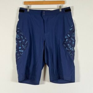 Sombrio Mens Large Shorts Blue Mountain Bike Trail Athletic Outdoors Active